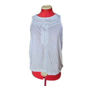 GAP, Size S, White "Ethnic Prin" Sleeveless Top